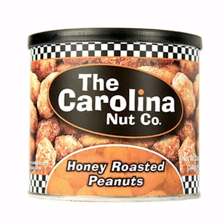 THE CAROLINA NUT CO Honey Roasted Peanuts 12 oz Can 11075
